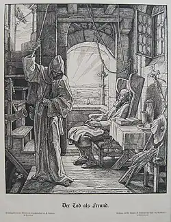 «Смерть-друг» (нем. Der Tod als Freund), 1851 год.
