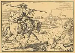 Лист 2 «Поездка в город» (нем. Der Ritt zur Stadt)