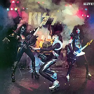 Обложка альбома Kiss «Alive!» (1975)