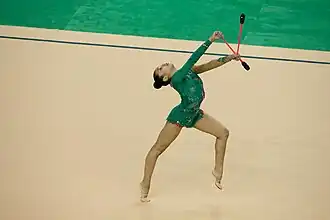 Алия Асымова на турнире олимпийской квалификации в 2016 году