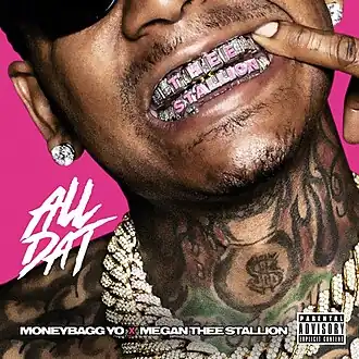 Обложка сингла Moneybagg Yo и Megan Thee Stallion «All Dat» (2019)