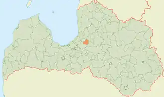 Аллажская волость на карте