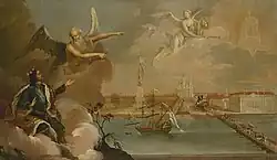 Так называемая «Аллегория побед русского флота в войне с Турцией», 1777, Государственный Эрмитаж.