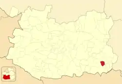 Расположение муниципалитета на карте провинции