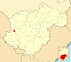 Расположение муниципалитета на карте провинции