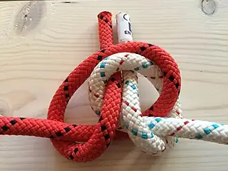 ездовой узел до окончательного затягивания