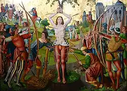 Мученичество Св. Себастьяна. Музей Вальрафа-Рихарца в Кёльне, 1493—1494 гг.