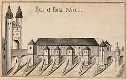 Восьмой мост (гравюра из «Thesaurus Palatinus», 1747–1752)
