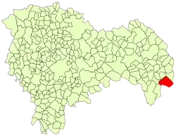 Расположение муниципалитета на карте провинции