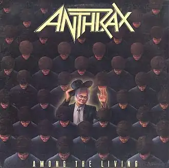 Обложка альбома Anthrax «Among the Living» (1987)