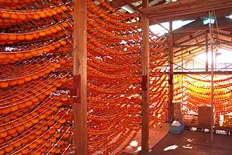 Сушка хурмы в Японии (2)