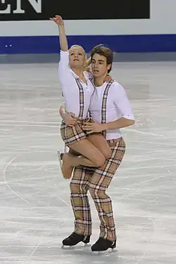 Анаис Моран и Антуан Дорса на чемпионате Европы 2010