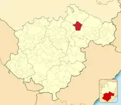 Расположение муниципалитета на карте провинции