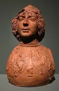 Бюст Джулиано ди Пьеро Медичи. Ок. 1475. Терракота. Национальная галерея искусства, Вашингтон