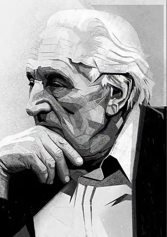 Портрет Анджея Новицкого работы Жанеты Антосик, 2016 год.