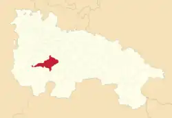 Расположение муниципалитета на карте провинции