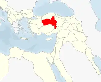 Вилайет Анкара на карте