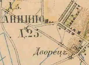 План деревни Аннино. 1885 год