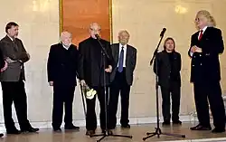 Слева направо: Михаил Борозна, Гавриил Ващенко, Геннадий Буравкин, Василий Шарангович, Григорий Ситница, Владимир Прокопцов.