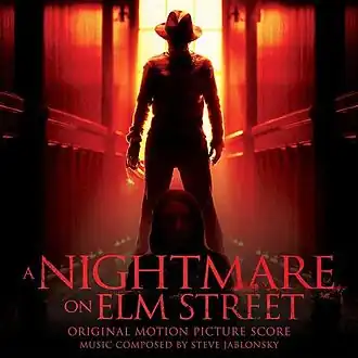 Обложка альбома Стива Яблонски «A Nightmare On Elm Street:Original Motion Picture Soundtrack» (2010)