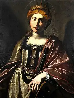 Святая Екатерина Александрийская. Ок. 1600 г. Холст, масло. Национальный музей Брукенталь, Германштадт, Румыния