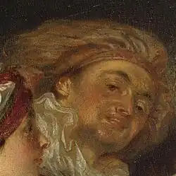 Предположительный портрет Филиппа Пуассона. Деталь картины Антуана Ватто «Актёры Французского театра». 1710-е годы. Эрмитаж, Санкт-Петербург