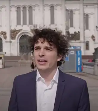 Трояновский во время интервью о США и России