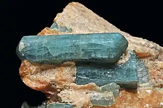 Мороксит из месторождения близ реки Слюдянки