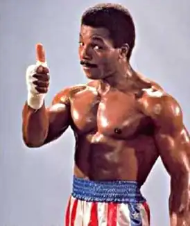 Карл Уэзерс в роли Аполло Крида(«Рокки 4»)