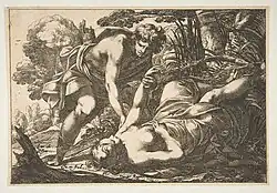 Aполлон и Клития. По рисунку Л. де Ла Ира