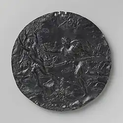 Плакетка «Аполлон и Дафна». Ок. 1610. Свинец, литьё. Рейксмюсеум, Амстердам