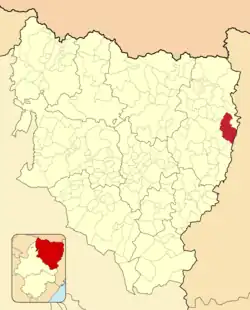 Расположение муниципалитета на карте провинции