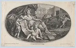 Aллегория архитектуры. 1690. Офорт