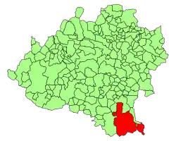 Расположение муниципалитета на карте провинции