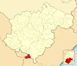 Расположение муниципалитета на карте провинции