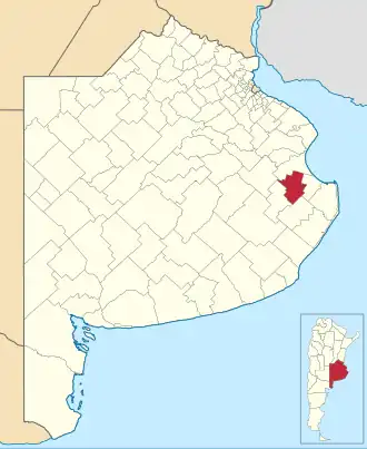 Муниципалитет Долорес на карте