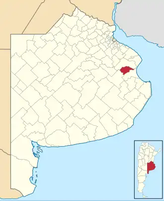 Муниципалитет Лесама на карте