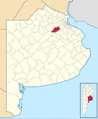 Муниципалитет Наварро на карте