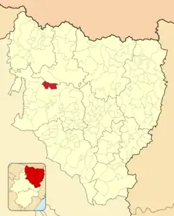 Расположение муниципалитета на карте провинции