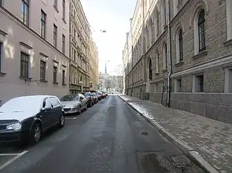 Вид от улицы Меркеля