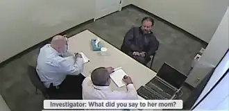 Ариэль Кастро на допросе ФБР