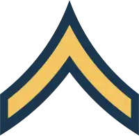 Одинарный шеврон, используемый в американской армии.