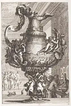 Из серии «Вазы». Офорт Ф. де Пуайи по рисунку Ж. Лепотра