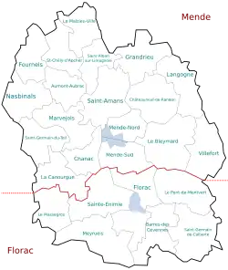 Манд на карте