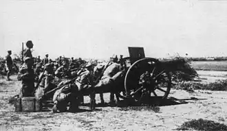 Итальянская колониальная артиллерия в Кассале.