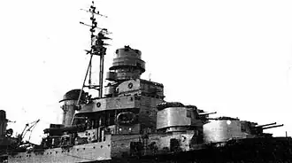 135-мм орудия на лёгком крейсере «Сципионе Африкано»