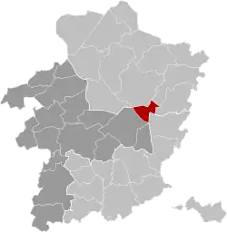 Расположение муниципалитета на карте провинции