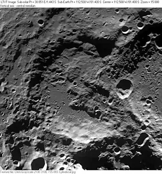 Снимок зонда Clementine