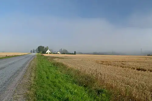 Дорога Ассамалла—Кадрина в деревне Выдувере