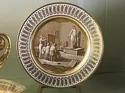 Тарелка «Энциклопедического сервиза». 1805. Фарфор, роспись. Севр